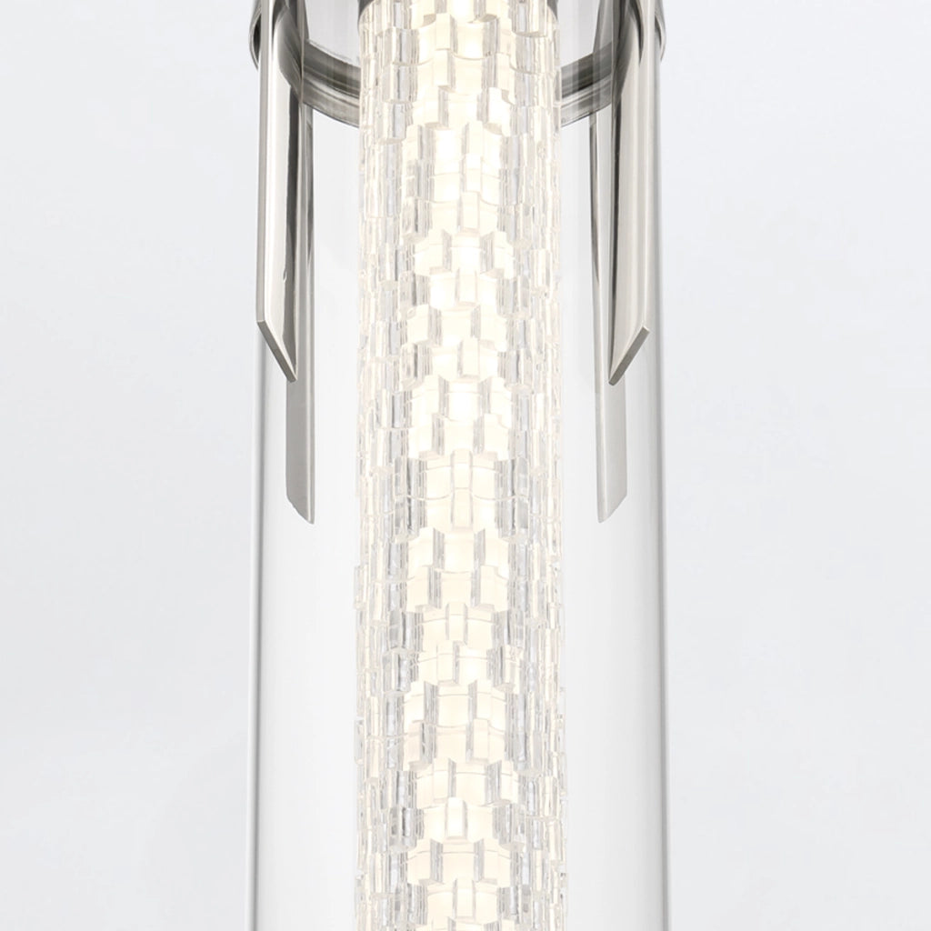 Sospensione cilindrica Espada cromata LED 18W Ø15 Quintiesse