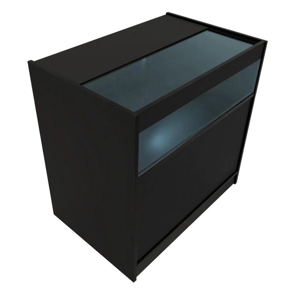 Set Banconi Nero Hyperion LED K900 B900 LM60 TB60 con Serrature e Vetrina