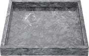 Piatto di Servizio in Marmo per Gioielli e Decorazione - 25 cm Nero