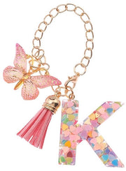 Sostegno Decorativo per Bicchieri con Lettere Farfalle