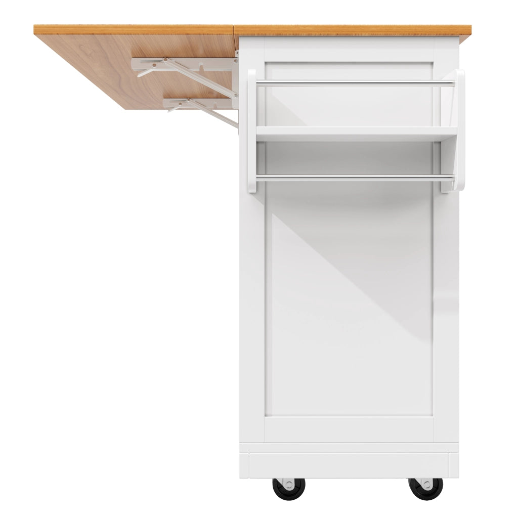 CARRELLO CUCINA 140x70x93,5 cm MDF Bianco