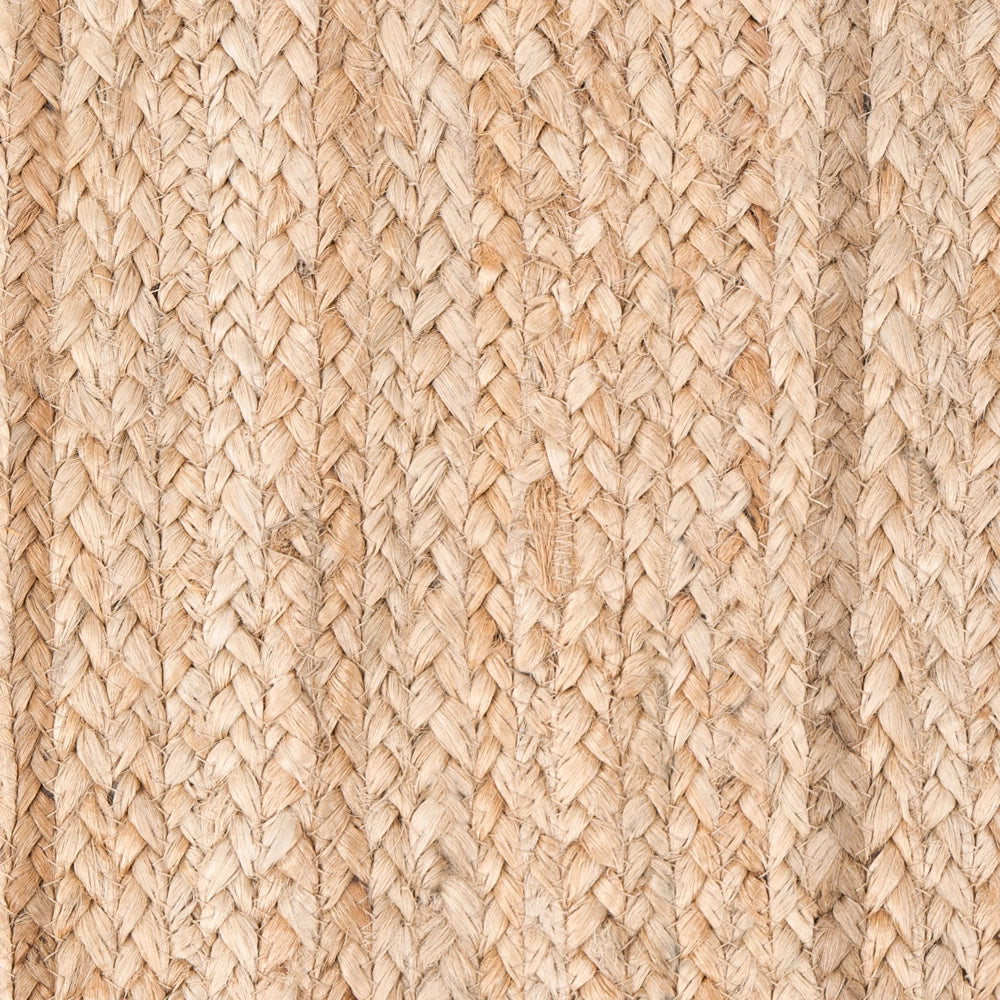 Tappeto beige in juta 160 x 230 cm Asimmetrico intrecciato Stile rustico Soggiorno Camera da letto