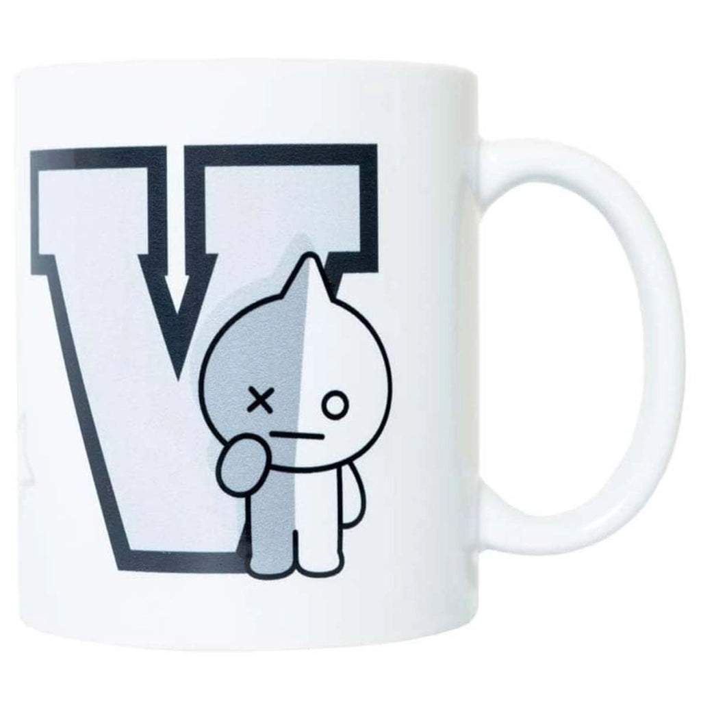 Tazza in Ceramica Capacità 300ml Design Guardiano Spazio Robot Van Bianco Line Friends BT21