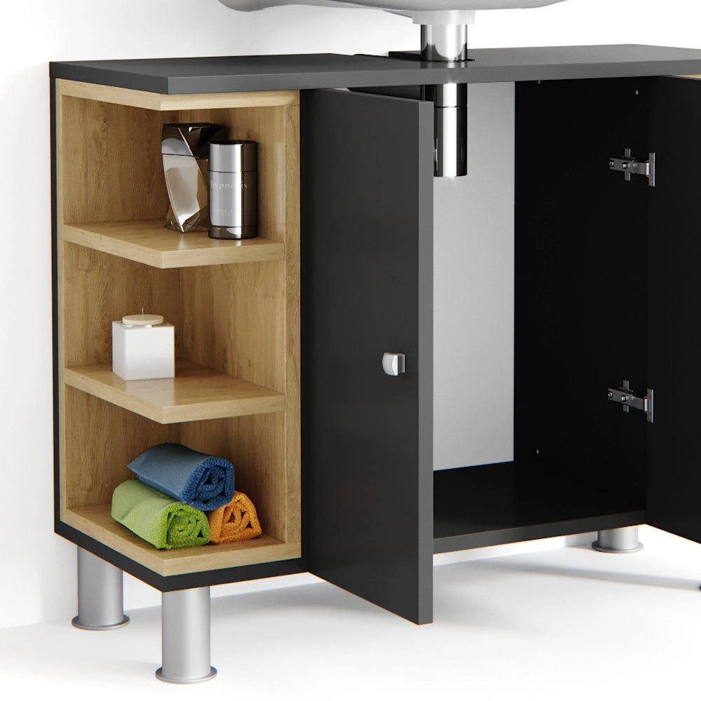 Vicco Mobile sottolavabo per bagno Antracite 79.6 x 64 cm