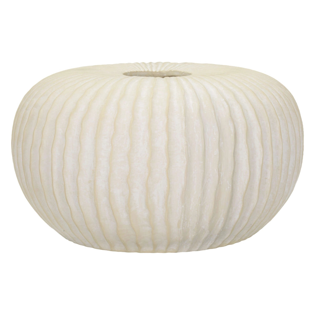 Famimiso, Vaso Texture Irregolare, Bianco Crema