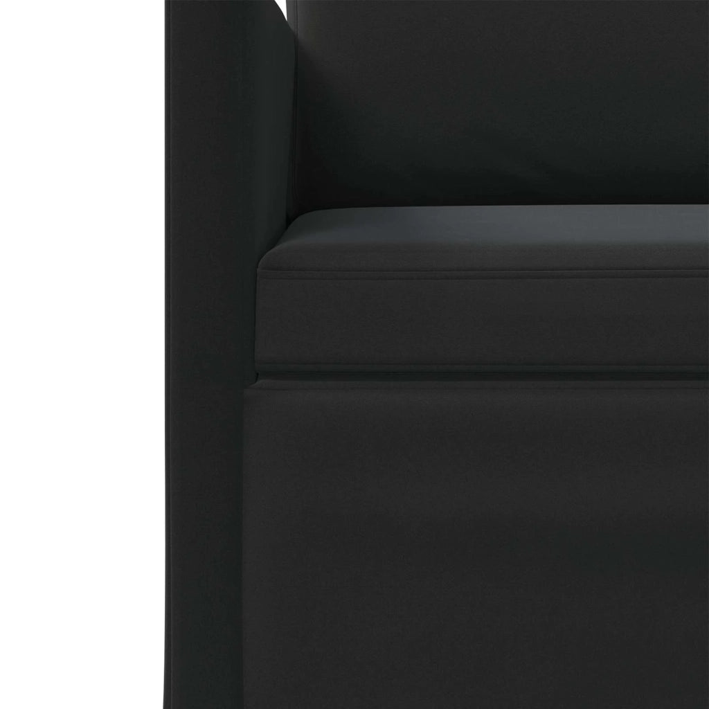 Set di divani 2 pcs Nero Velluto (V) 3433209