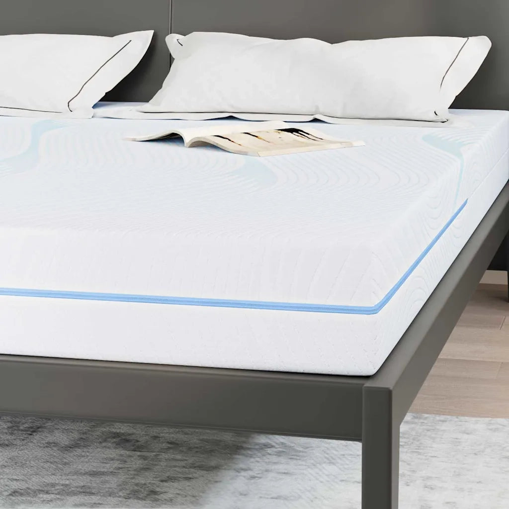 Materasso-Materasso per letto Bianco 180 x 200 cm Tessuto Jacquard 503141
