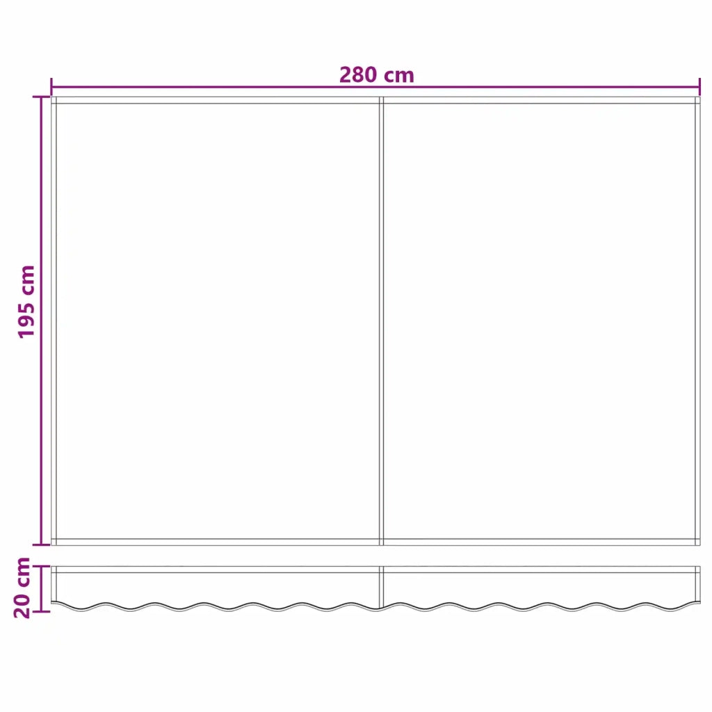 Tenda retrattile manuale con LED Sabbia