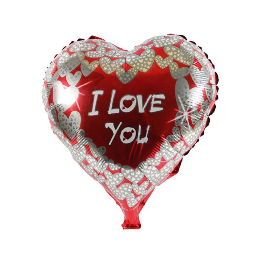 Trade Shop - Set 4 Pezzi Palloncini Cuori I Love You Gonfiabili Addobbi San Valentino Festa -