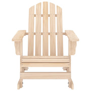 Sedia a Dondolo Giardino | Sedie da Esterno Adirondack in Legno Massello di Abete