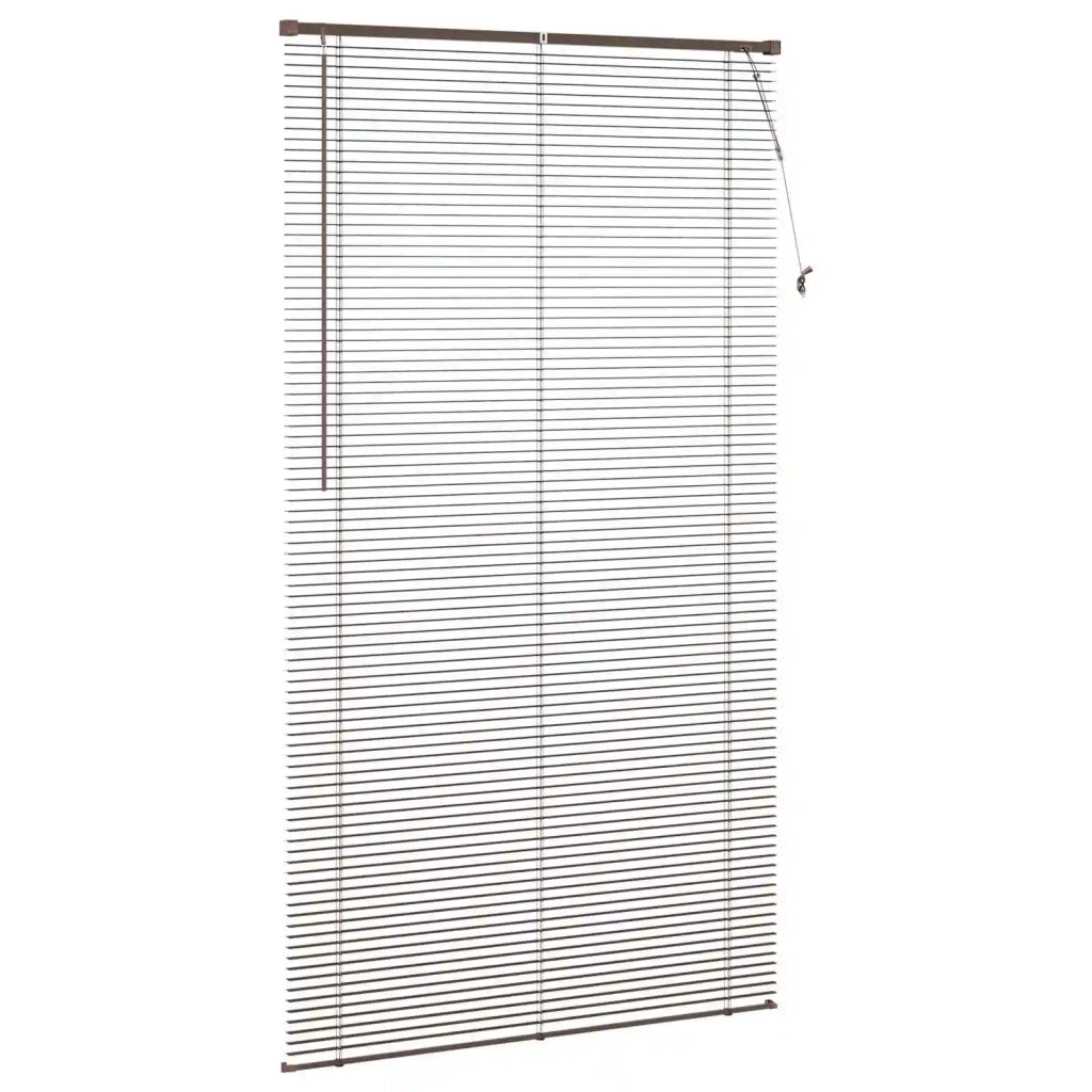 Tenda Veneziana Marrone Scuro con Motivo 213 x 110 cm 25 mm PVC
