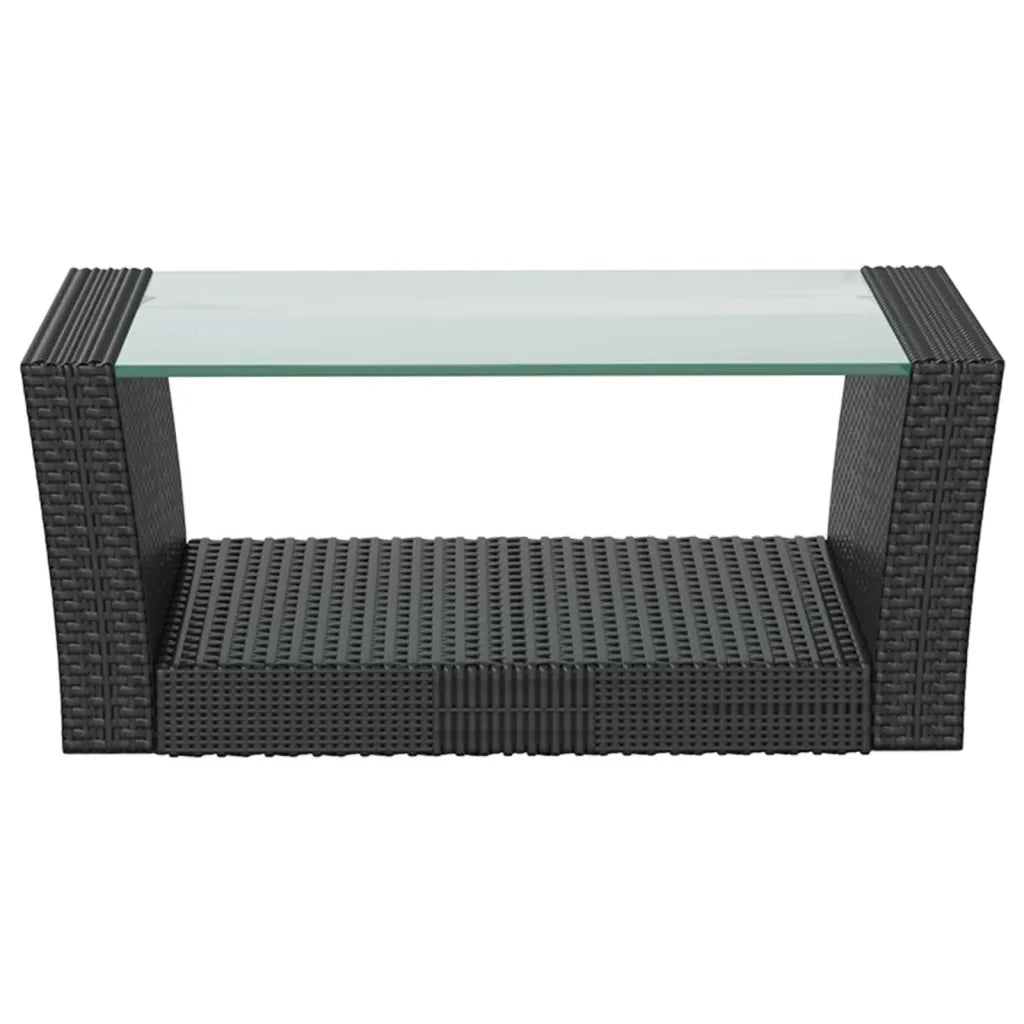 Set Divani da Giardino 16 pz con Cuscini in Polyrattan Nero cod mxl 38613
