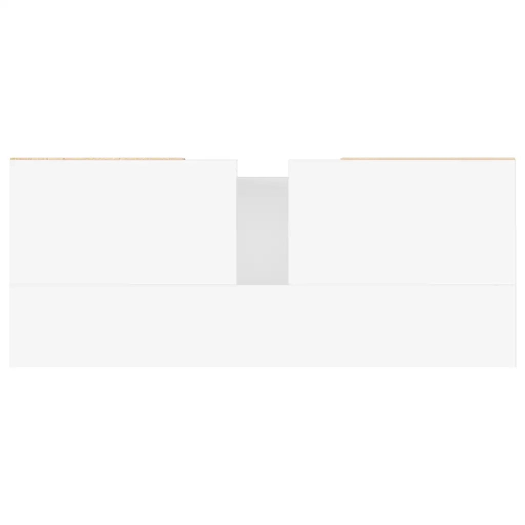 Mobile da Bagno Bianco 80x33x60 cm in Legno Multistrato 831620