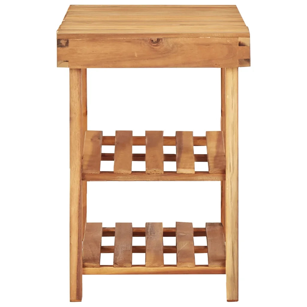 Scarpiera | Mobile per scarpe 90x32x46 cm in Legno Massello di Acacia