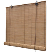 Tenda a rullo in bambù marrone 120 x 160 cm tenda per finestra persiana per la privacy 4102147/2