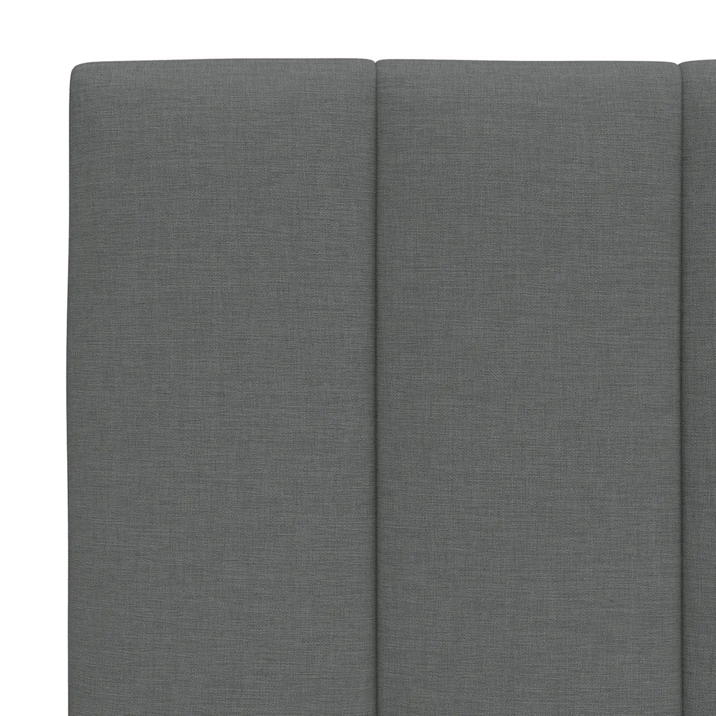 Cuscino Testiera Hanko Grigio Scuro 160 cm in Tessuto 4019171