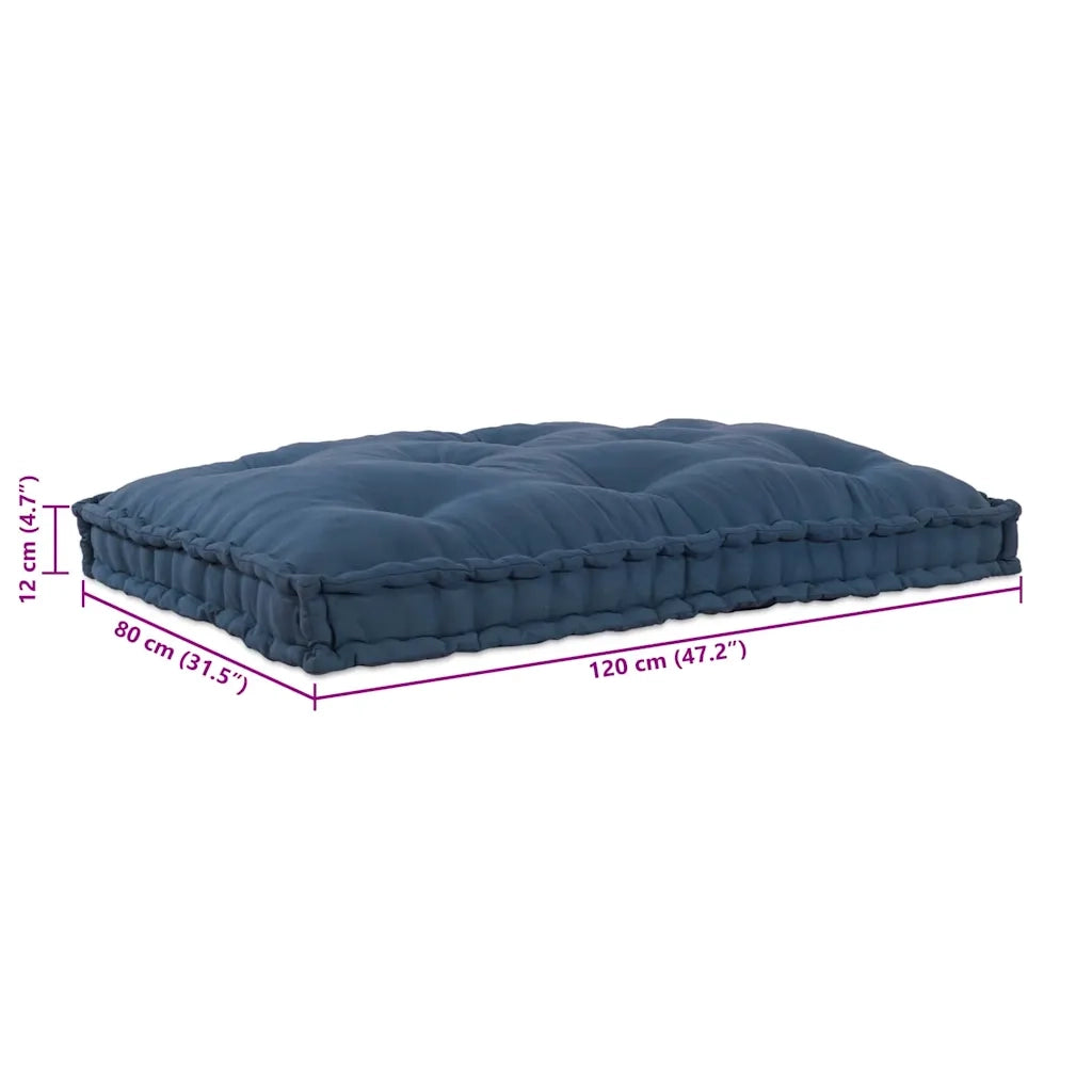 Cuscino per sedie | Cuscino per Divano Pallet Indaco 120 x 80 x 12 cm Tessuto