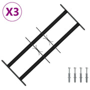 Griglia di Sicurezza per Finestre con 2 Traverse 3 pz 43-74 cm CFW2672702