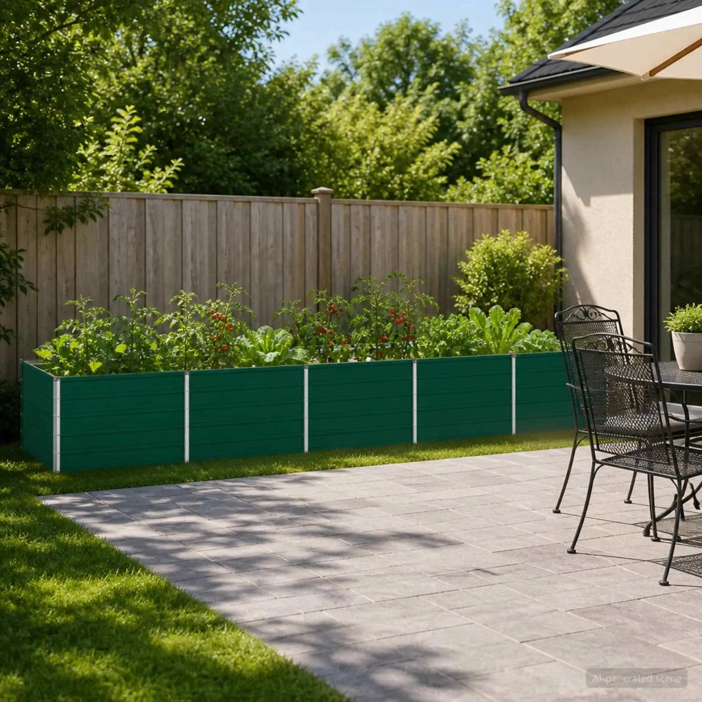Letto rialzato da giardino Verde 400 x 80 x 55 cm 8006430