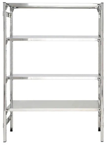 Scaffale lineare ad incastro in acciaio inox cm. 130x30x200h