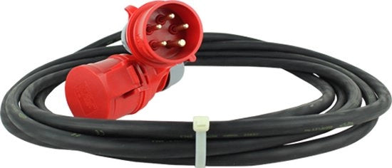 Cavo di alimentazione a corrente continua 32A 20 metri H07RN-F 5x4 con connettore CEE e chiusura contrastata