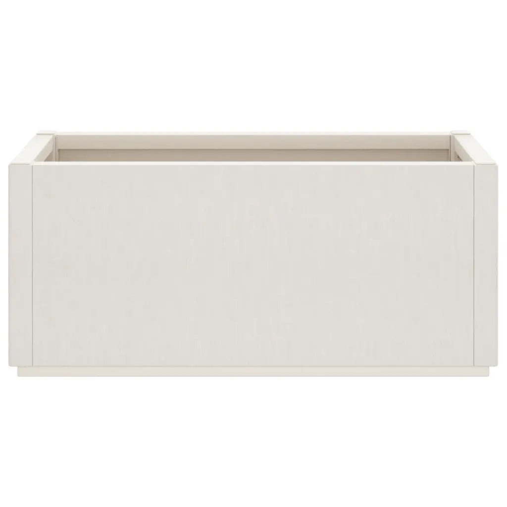 Fioriera | Cassetta per fiori | Vaso da Giardino Bianca 80x36x35 cm in PP