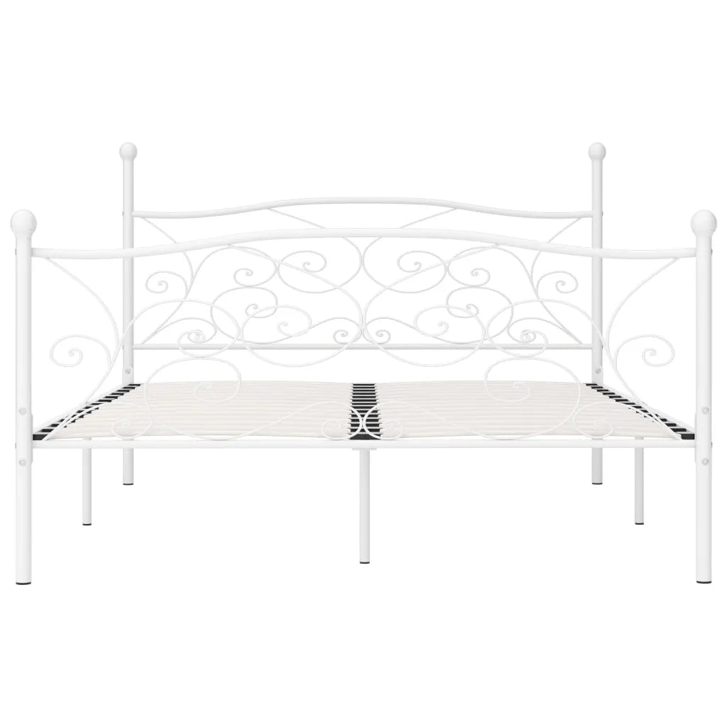 Giroletto con Doghe Bianco in Metallo 200x200 cm 284453