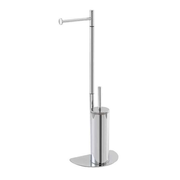 PIANTANA PORTAROTOLO/PORTASCOPINO H76CM CROMO