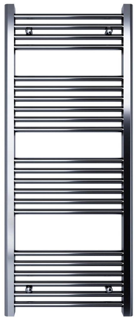 Scaldasalviette da Bagno in Acciaio H1200 mm Bonussi Stand Dritto Cromo 1200x450 mm