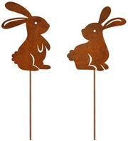 Stecchino per giardino con patina di ruggine - decorazione per esterni - sculture per giardino - steccatore per fiori - decorazione per recinzioni - codice prodotto SC-1234 - modello 5678 - materiale acciaio inossidabile - dimensioni 120x60 cm - peso 5 kg