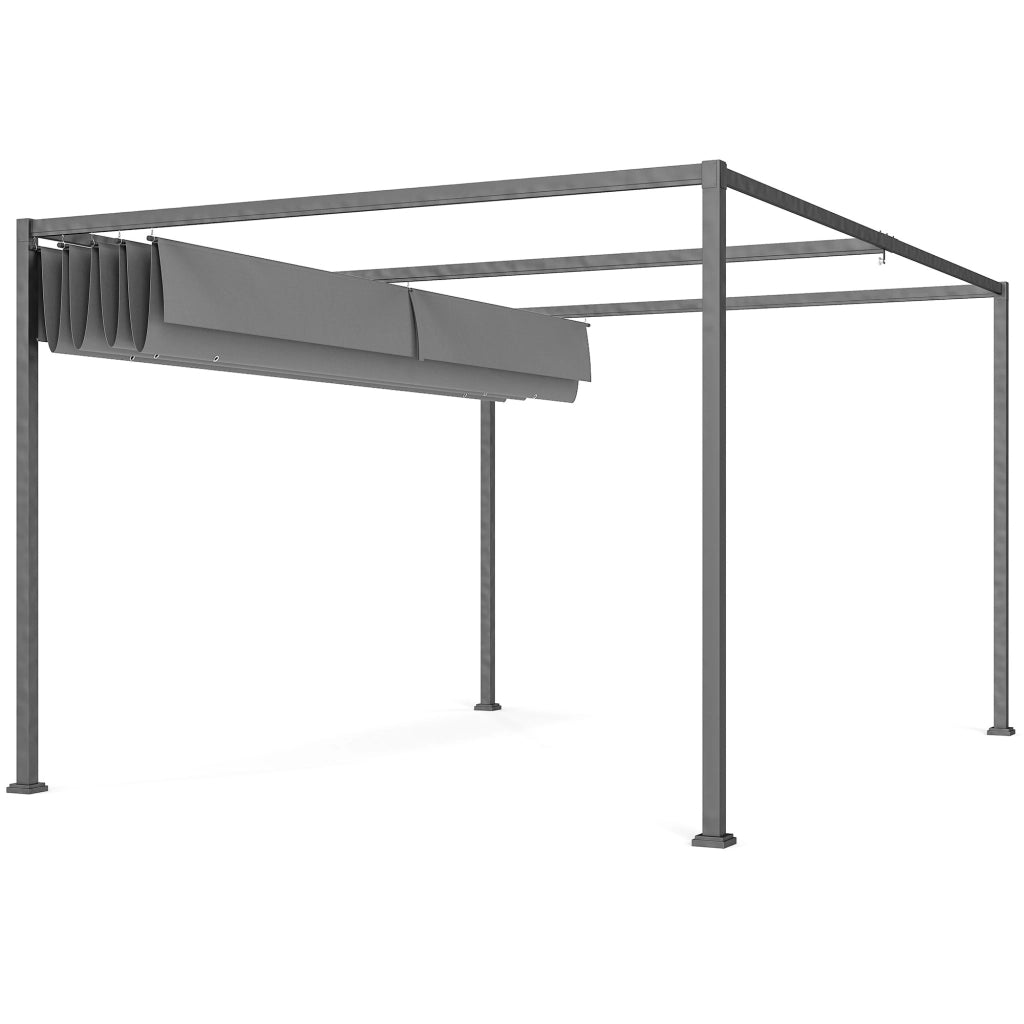 Pergola da Giardino ¨C zephmum ¨C Metalloplastica Antracite 300x300x250 cm