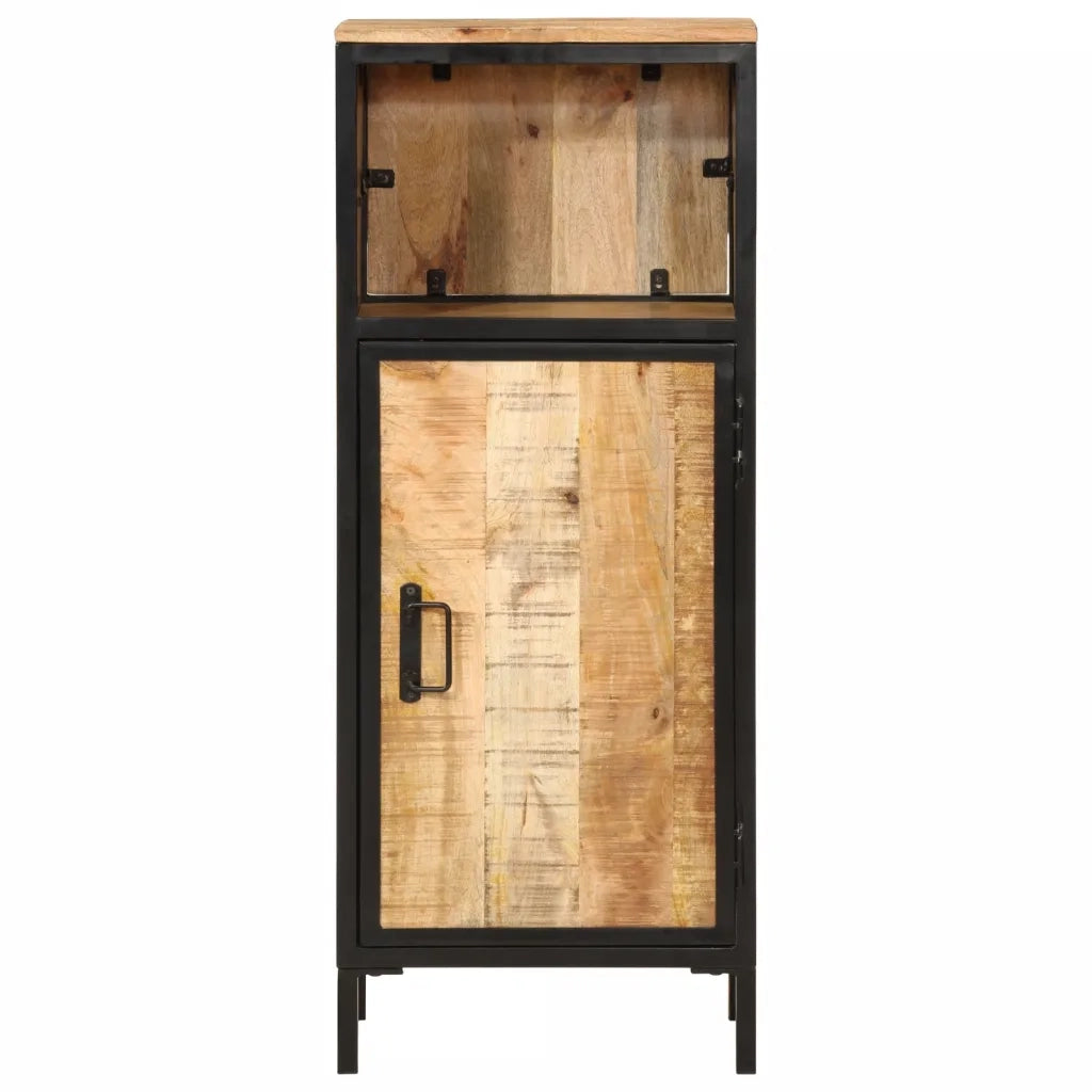 vidaXL Mobile da Bagno 40x27x90 cm in Legno Massello di Mango e Ferro