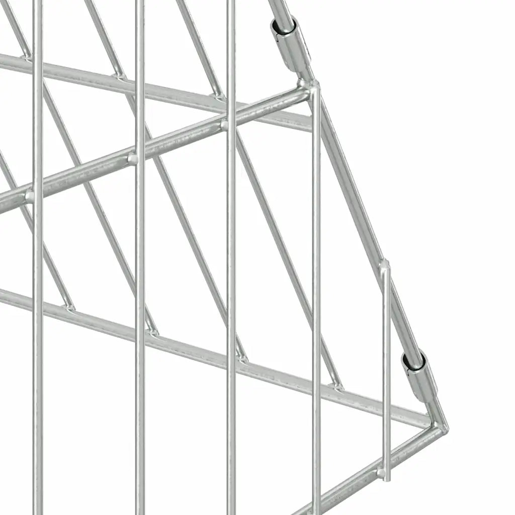 Gabbia per polli Argento 430 x 100 x 85 cm Acciaio zincato 3394438