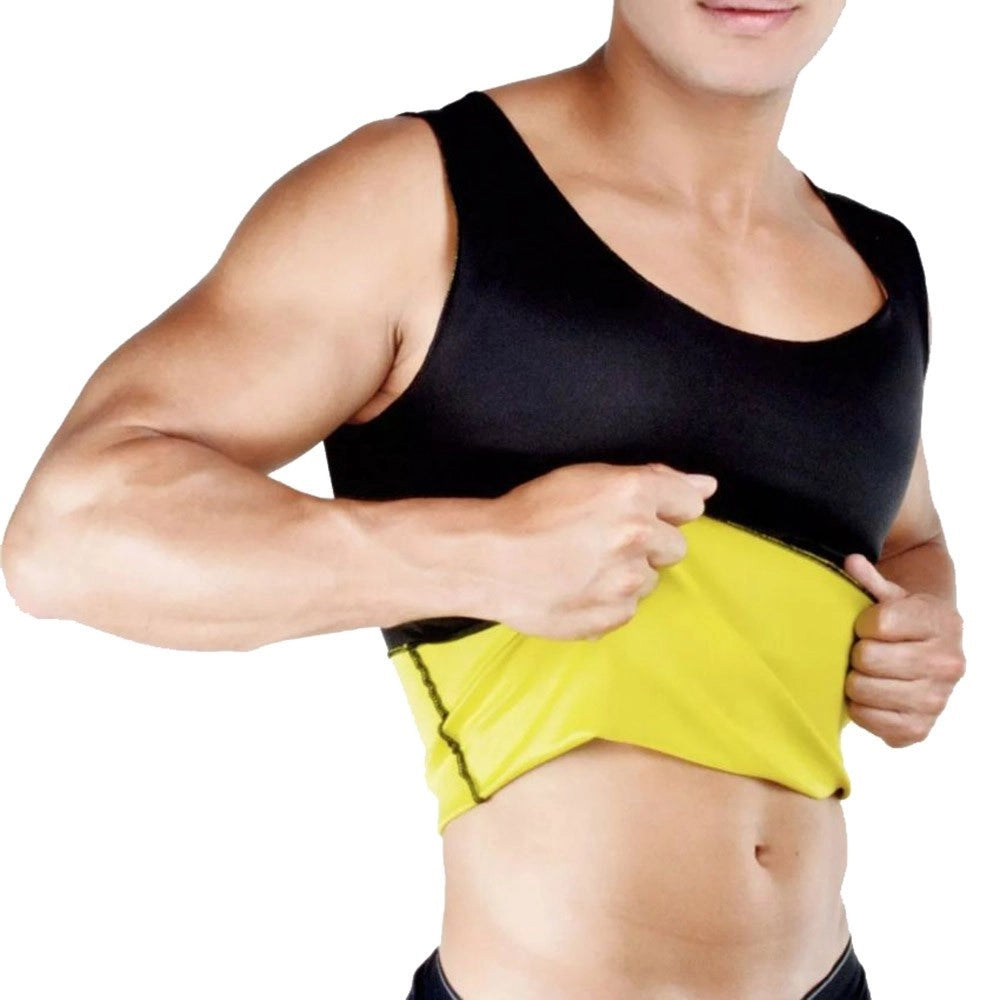 Trade Shop - Canotta + Pantalone Snellente Uomo Hot Shapers Training Dimagrante Palestra Tg. -