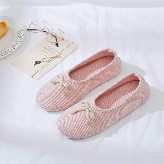 Pantofole per donne - Slippers caldi in cotone - Antiscivolo con zoccoli - Taglia 37-40 - Leggera - Zoccoli comodi in tessuto di cotone - Pantofole