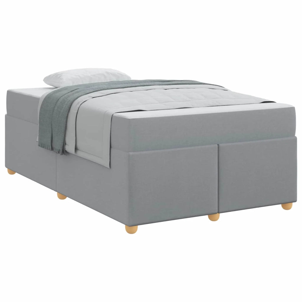 Struttura del letto Grigio chiaro 120 x 200 cm Tessuto