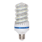 Trade Shop - Lampadina Led E27 30w 2850lm Tortiglione Vortice Spirale Luce Naturale Calda Fredda - -bianco Caldo      -