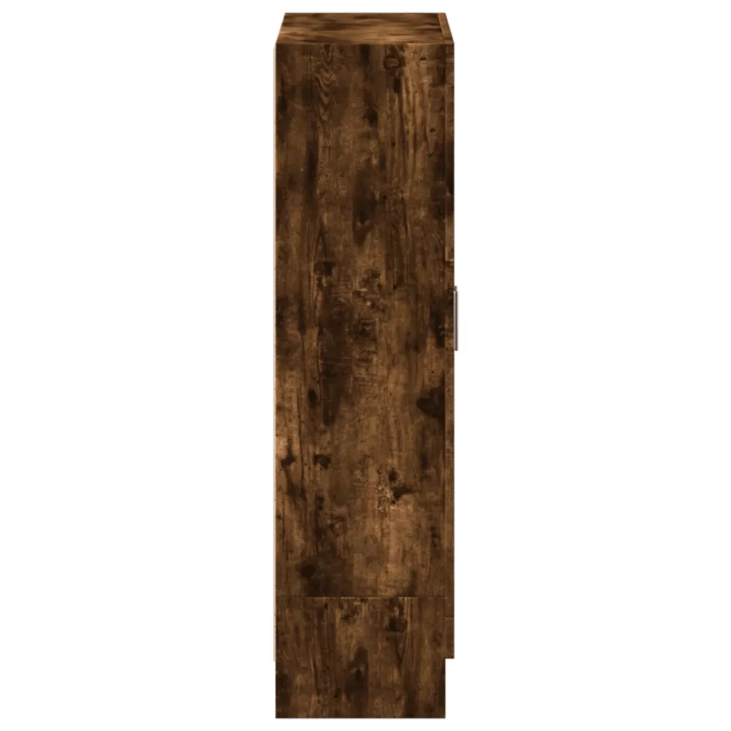 Libreria Rovere Fumo 82,5x30,5x115 cm in Legno Multistrato 833786