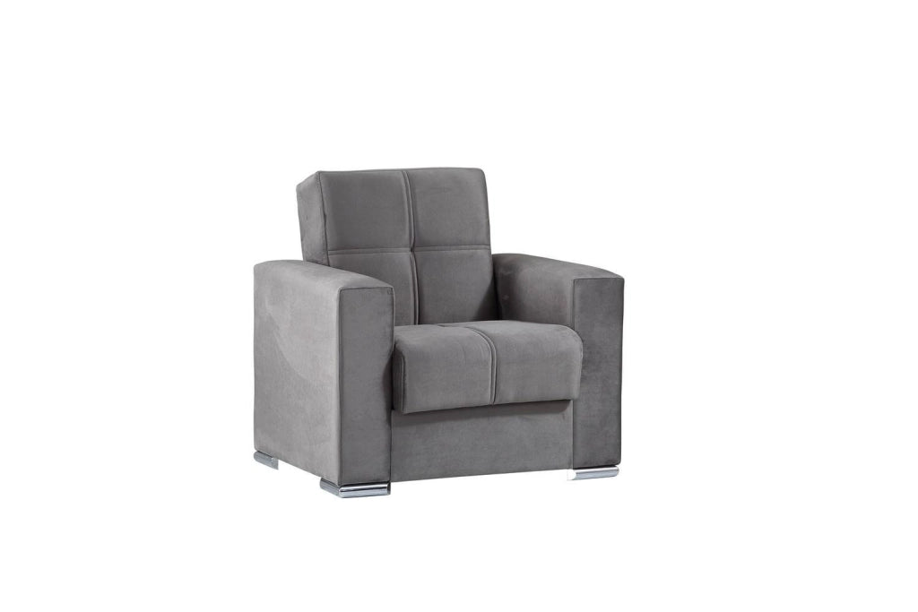 Bacoli, Poltrona Braccioli, Grigio