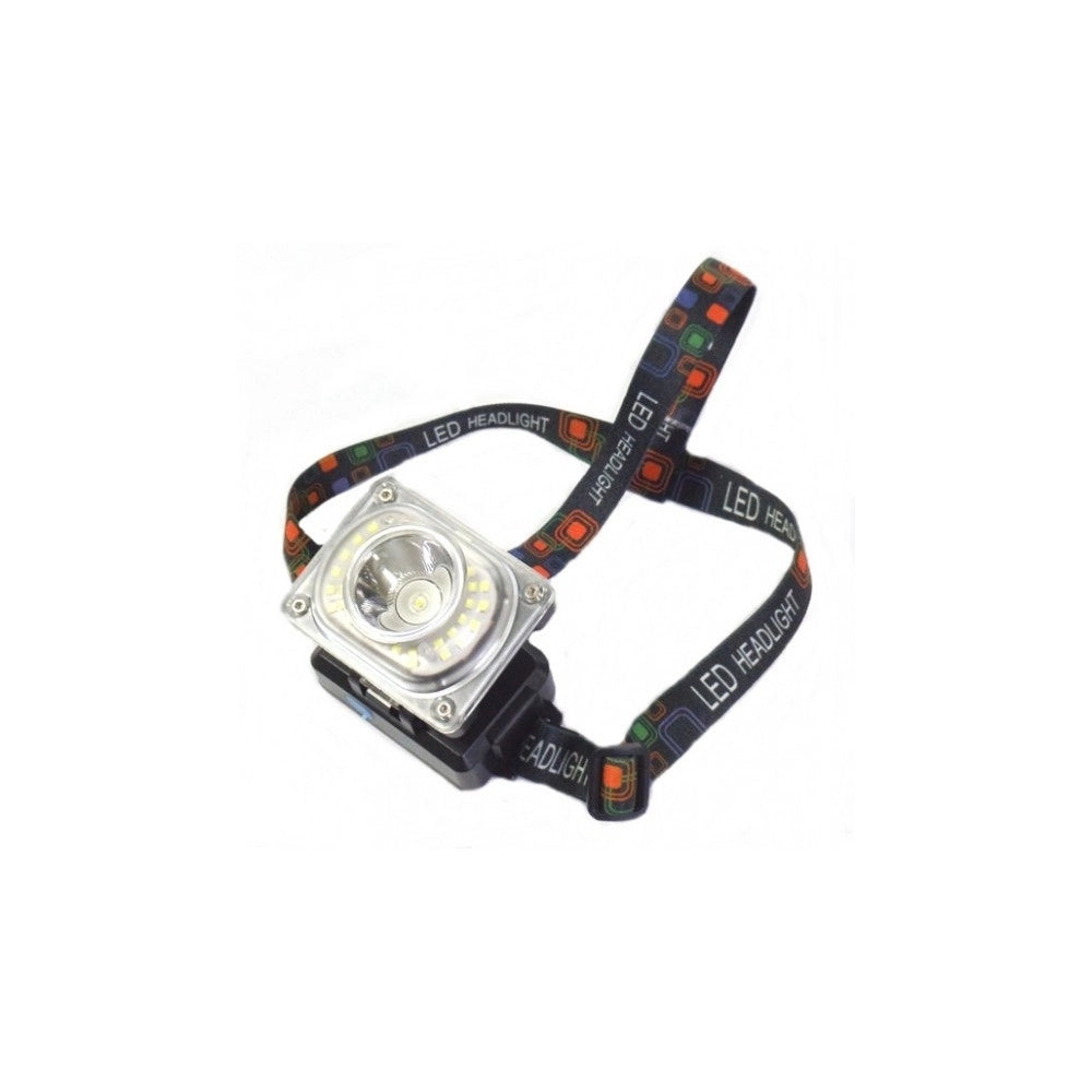 Trade Shop - Torcia Lampada Frontale Led Ricaricabile 30led Cree T6 4 Funzioni A Litio -