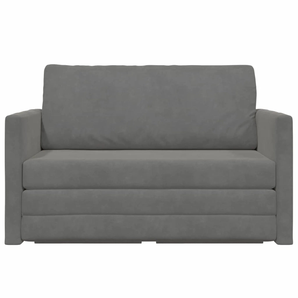 Divano letto Grigio scuro 124 x 71 x 78 cm Velluto 4106703