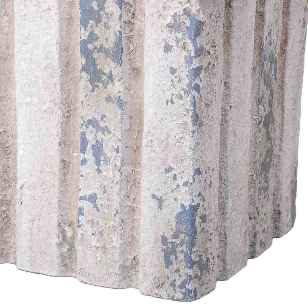 Colonna decorativa color pietra, cm 37x29x39h
