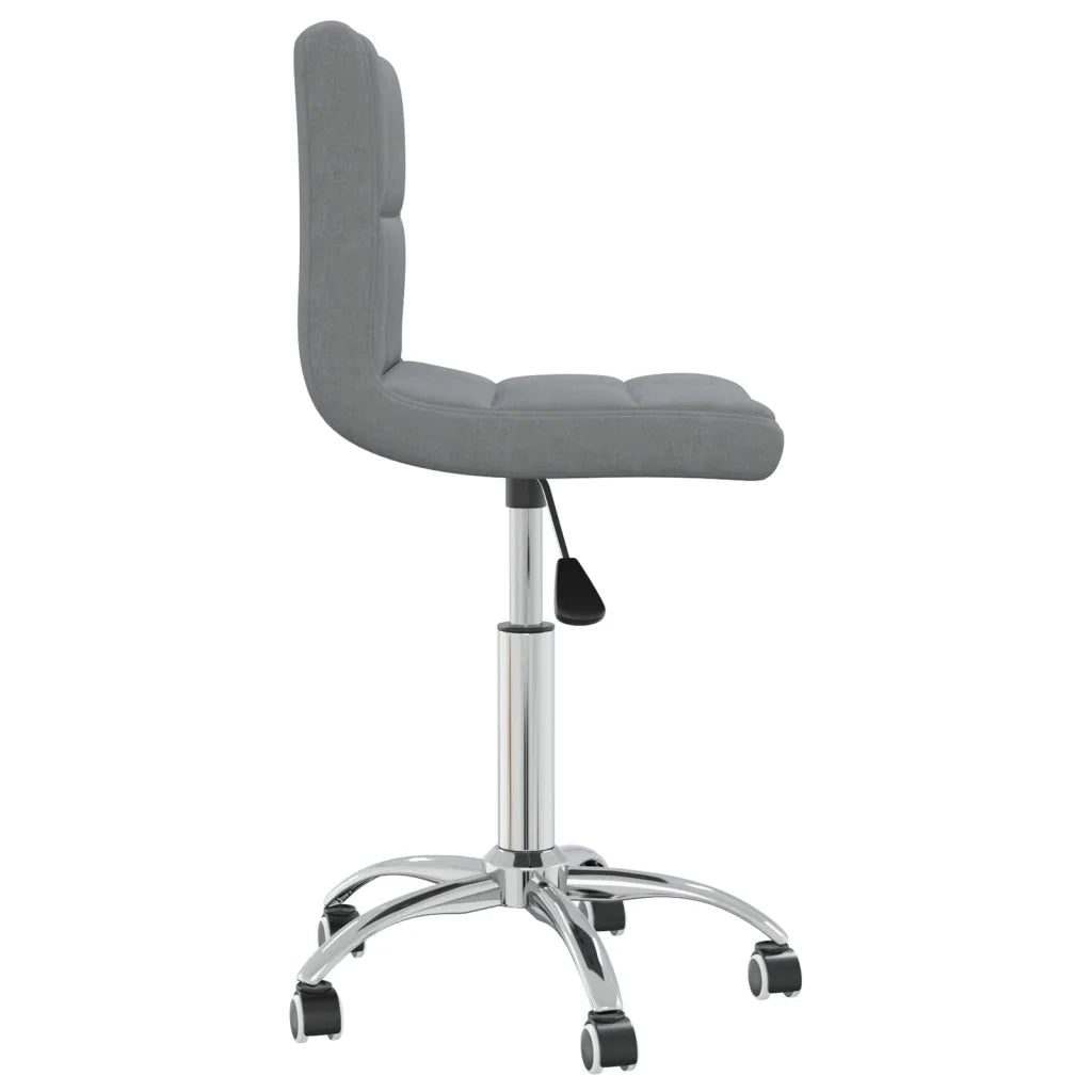 Sedia da Pranzo Girevole Grigio Chiaro in Tessuto cod mxl 23308