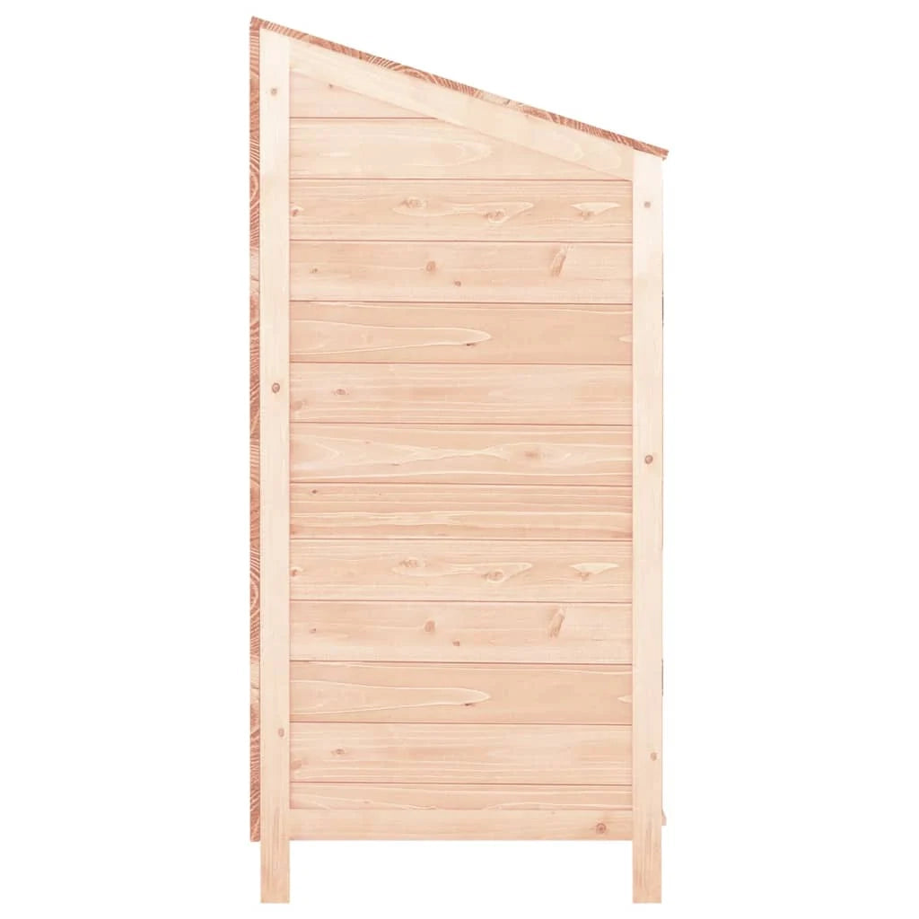 Casetta da giardino 102 x 52 x 112 cm in legno massello di abete marrone 02_0044039