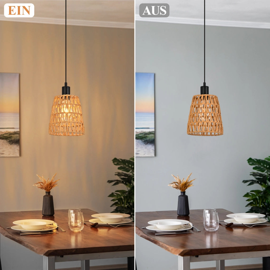 Lampada a sospensione ZMH vintage E27 per sala da pranzo e cucina