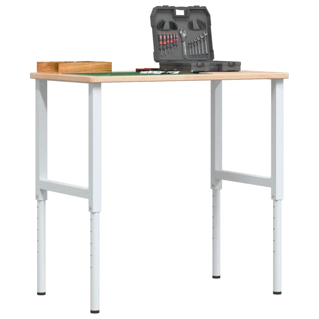 Banco da Lavoro 100x60x(71,5-98) cm Legno Rovere Rettangolare 3309700