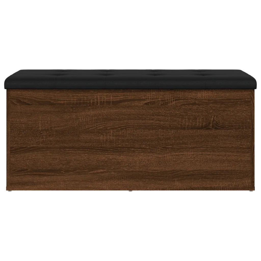 Panca Portaoggetti Rovere Marrone 102x42x45cm Legno Multistrato