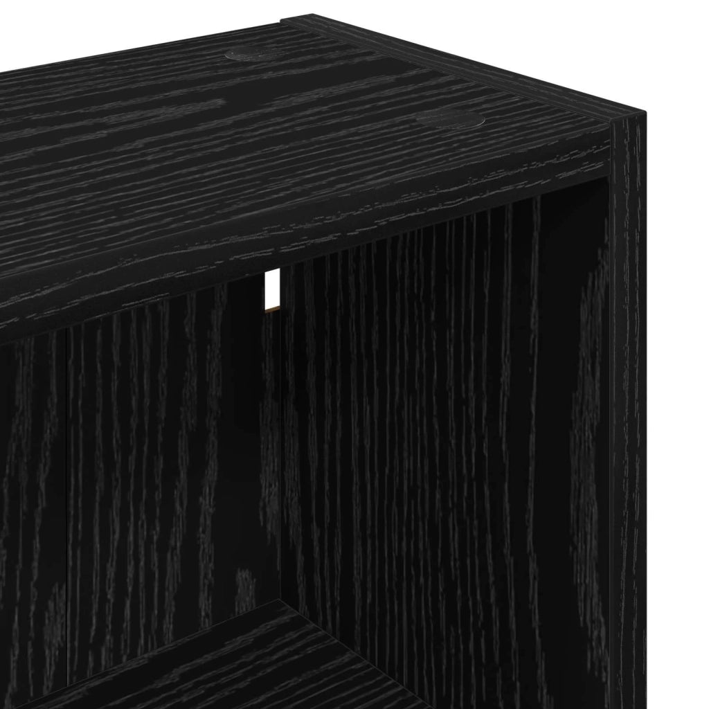 Armadio da bagno a muro Rovere Nero 30 x 16 x 62,5 cm