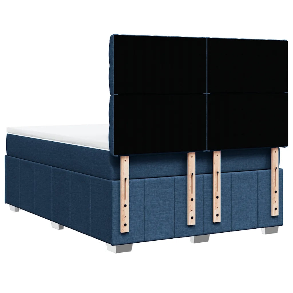 Giroletto a Molle con Materasso Blu 140x190 cm in Tessuto 3293976