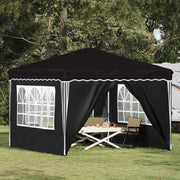 Tenda per feste a pop-up Nero 288 x 288 x 245 cm Tessuto Oxford 42019777